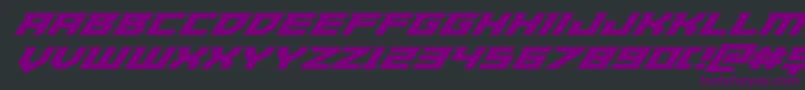 Paladinssuperital Font – Purple Fonts on Black Background