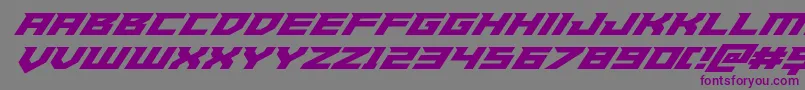 Paladinssuperital Font – Purple Fonts on Gray Background