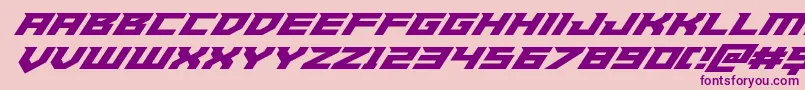 Paladinssuperital Font – Purple Fonts on Pink Background