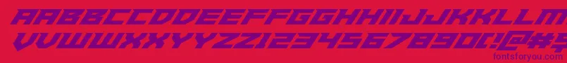 Paladinssuperital Font – Purple Fonts on Red Background