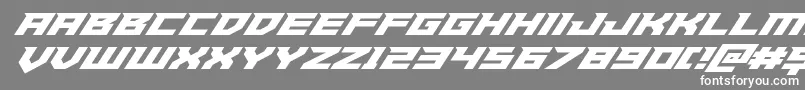 Paladinssuperital Font – White Fonts on Gray Background