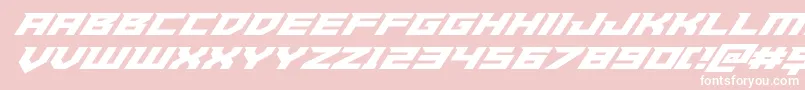 Paladinssuperital Font – White Fonts on Pink Background