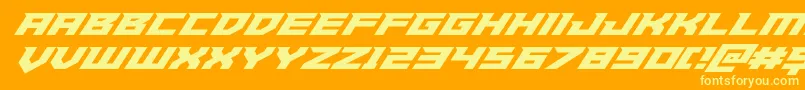 fuente Paladinssuperital – Fuentes Amarillas Sobre Fondo Naranja