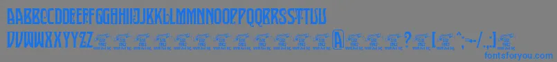 SultancafePersonalUse Font – Blue Fonts on Gray Background