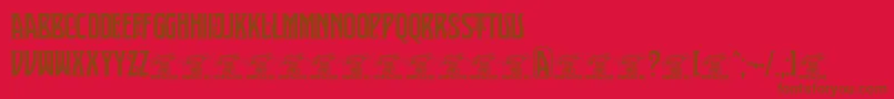 SultancafePersonalUse Font – Brown Fonts on Red Background