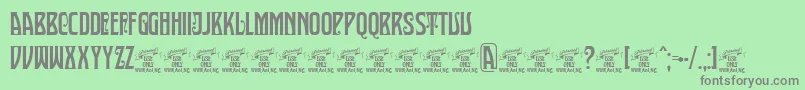 SultancafePersonalUse Font – Gray Fonts on Green Background