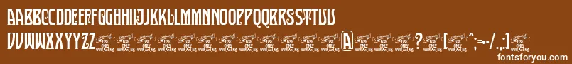 SultancafePersonalUse Font – White Fonts on Brown Background