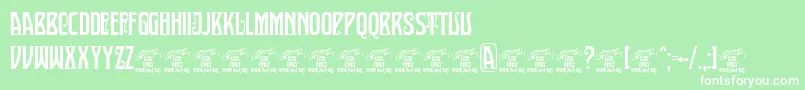 SultancafePersonalUse Font – White Fonts on Green Background