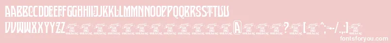 SultancafePersonalUse Font – White Fonts on Pink Background