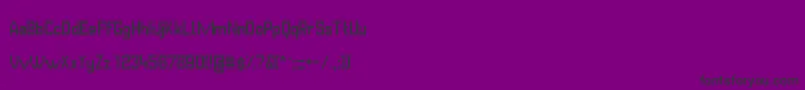 GvbBusPid13x8-Schriftart – Schwarze Schriften auf violettem Hintergrund
