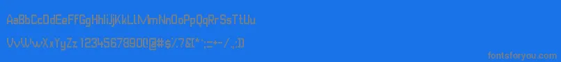 GvbBusPid13x8 Font – Gray Fonts on Blue Background