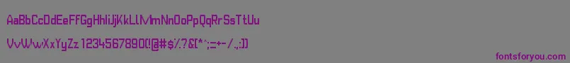 GvbBusPid13x8-Schriftart – Violette Schriften auf grauem Hintergrund