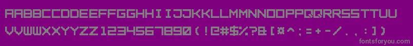 Шрифт SquarePixel7 – серые шрифты на фиолетовом фоне