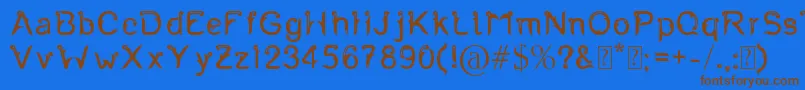 Шрифт Fernanta – коричневые шрифты на синем фоне