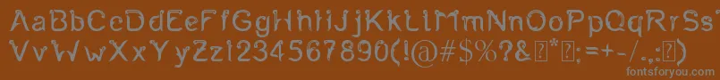 Fernanta Font – Gray Fonts on Brown Background