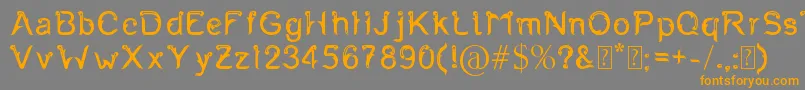 Fernanta Font – Orange Fonts on Gray Background
