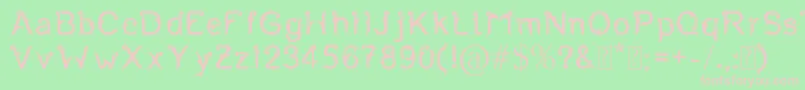 Fernanta Font – Pink Fonts on Green Background