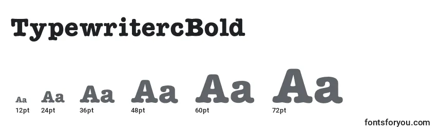 TypewritercBold Font Sizes