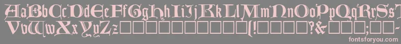 More about LombardicRegular Font LombardicRegular Font – Pink Fonts on Gray Background