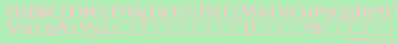 LombardicRegular Font – Pink Fonts on Green Background