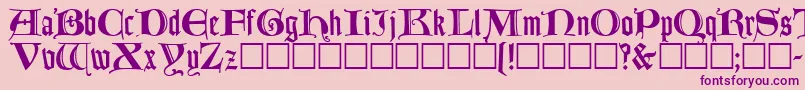LombardicRegular Font – Purple Fonts on Pink Background