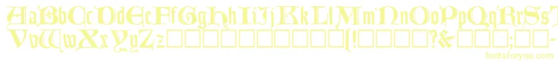 LombardicRegular Font – Yellow Fonts on White Background