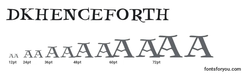DkHenceforth Font Sizes