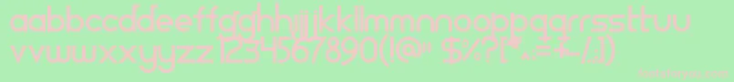 Bdpbirgula Font – Pink Fonts on Green Background