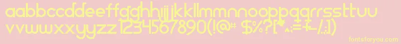 Bdpbirgula Font – Yellow Fonts on Pink Background