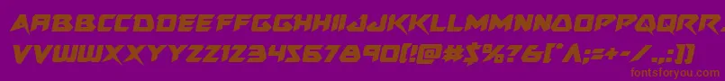 Skirmishersemital Font – Brown Fonts on Purple Background