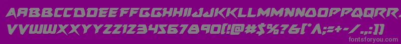 Skirmishersemital Font – Gray Fonts on Purple Background