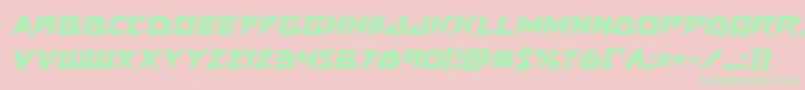 Skirmishersemital Font – Green Fonts on Pink Background