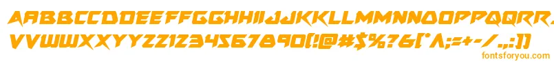 Skirmishersemital Font – Orange Fonts on White Background