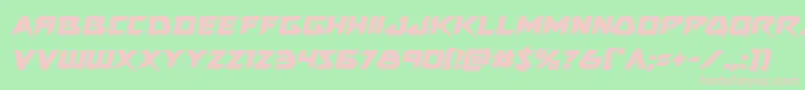 Skirmishersemital Font – Pink Fonts on Green Background