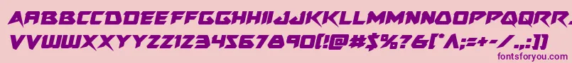 Skirmishersemital Font – Purple Fonts on Pink Background