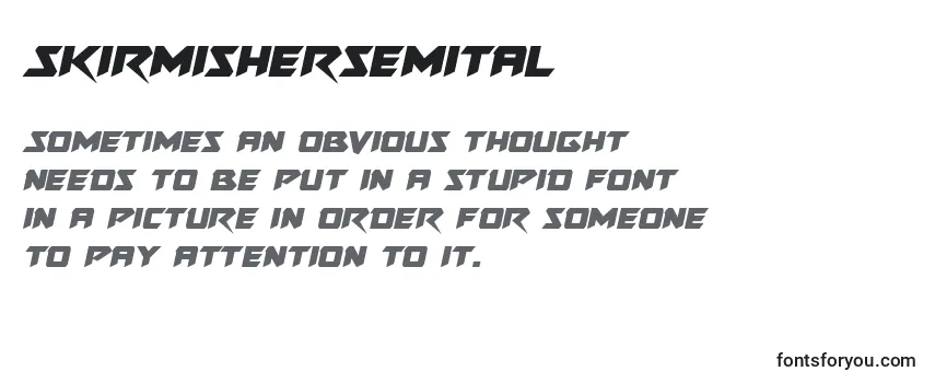 Review of the Skirmishersemital Font