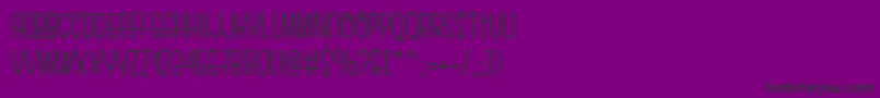 EscalopeCrustThree-Schriftart – Schwarze Schriften auf violettem Hintergrund