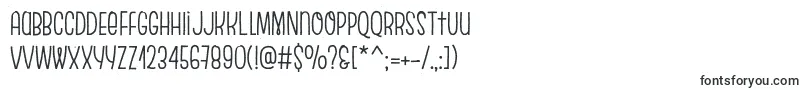 Шрифт EscalopeCrustThree – узкие шрифты