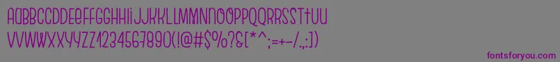 EscalopeCrustThree Font – Purple Fonts on Gray Background