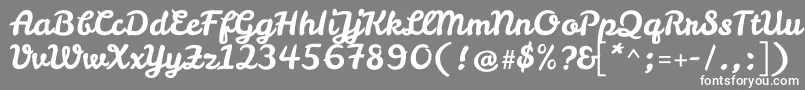LeckerlioneRegular Font – White Fonts on Gray Background