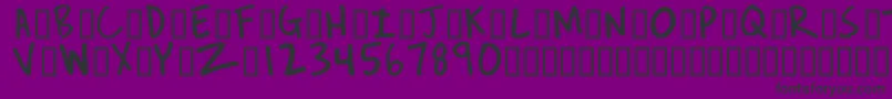 Rev Font – Black Fonts on Purple Background