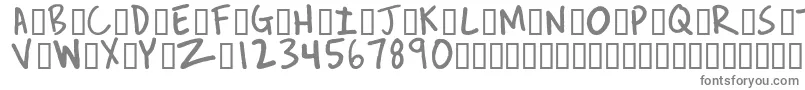 フォントRev – 白い背景に灰色の文字