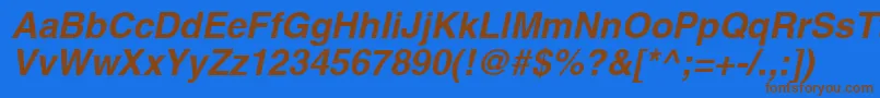 Más sobre la fuente ContextSsiBoldItalic fuente ContextSsiBoldItalic – Fuentes Marrones Sobre Fondo Azul
