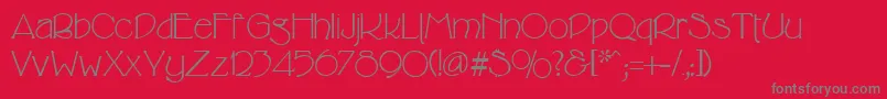 CricketRegular Font – Gray Fonts on Red Background