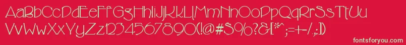 CricketRegular Font – Green Fonts on Red Background