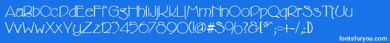More about CricketRegular Font CricketRegular Font – White Fonts on Blue Background