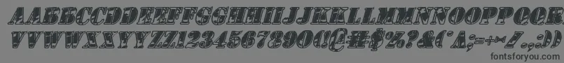 1stCavIiItalic Font – Black Fonts on Gray Background