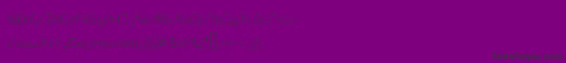 SchoolWriting Font – Black Fonts on Purple Background
