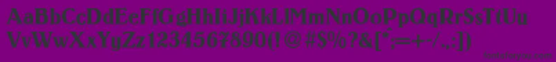LouisRegular Font – Black Fonts on Purple Background