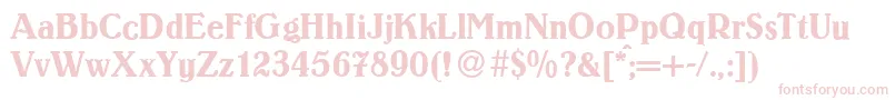 LouisRegular Font – Pink Fonts on White Background
